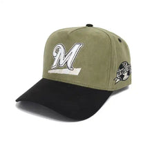 Load image into Gallery viewer, 22 Moto Olive/ Black “World Is Yours” SnapBack