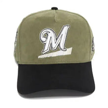 Load image into Gallery viewer, 22 Moto Olive/ Black “World Is Yours” SnapBack