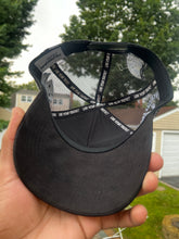 Load image into Gallery viewer, 22 Black suede trucker