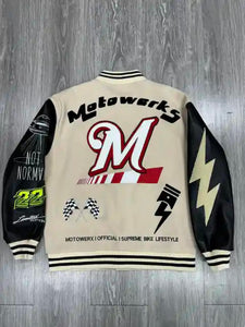 Motowerx Official “Supreme Bike Lifestyle” Varsity Jacket