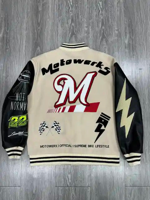Motowerx Official “Supreme Bike Lifestyle” Varsity Jacket