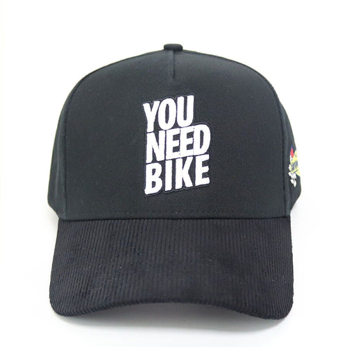 22 Moto “You Need Bike” Black Corduroy SnapBack