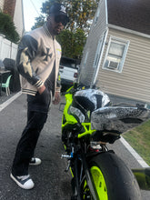 Load image into Gallery viewer, Motowerx Official “Supreme Bike Lifestyle” Varsity Jacket