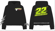 Load image into Gallery viewer, Heavyweight cropped Hem “FEARLESS” hoodie