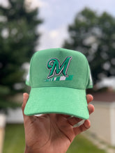 Load image into Gallery viewer, 22 Mint Green Suede SnapBack