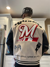 Load image into Gallery viewer, Motowerx Official “Supreme Bike Lifestyle” Varsity Jacket