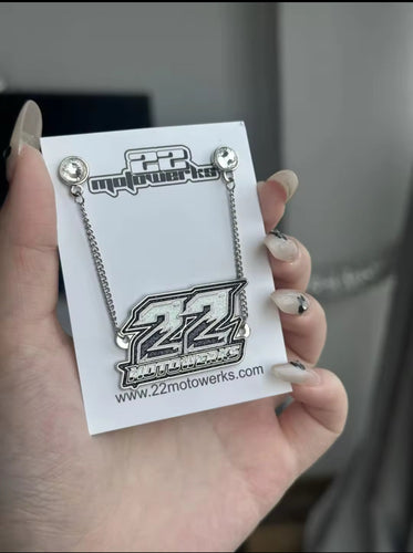 22 Moto Holographic Hat Chain