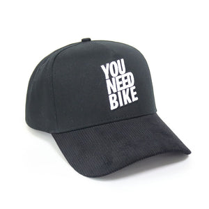 22 Moto “You Need Bike” Black Corduroy SnapBack