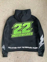 Load image into Gallery viewer, Heavyweight cropped Hem “FEARLESS” hoodie