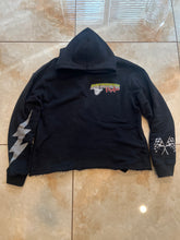 Load image into Gallery viewer, Heavyweight cropped Hem “FEARLESS” hoodie