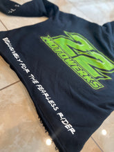 Load image into Gallery viewer, Heavyweight cropped Hem “FEARLESS” hoodie